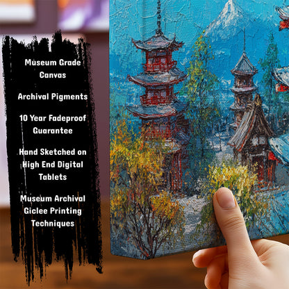 Information about Japanese Canvas Art Print