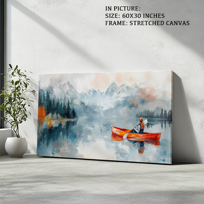 Artwork in Natural Wood Frame