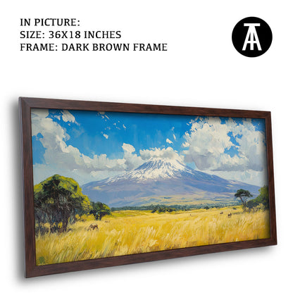 Artwork in Metal Champagne Gold Frame