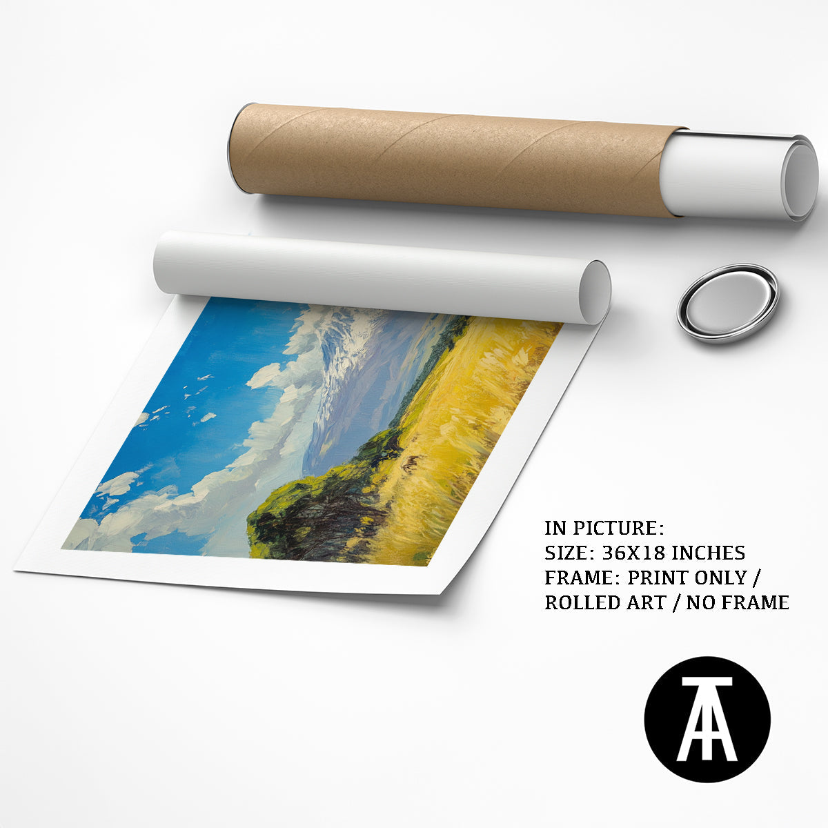 Artwork as Print Only or Rolled Art