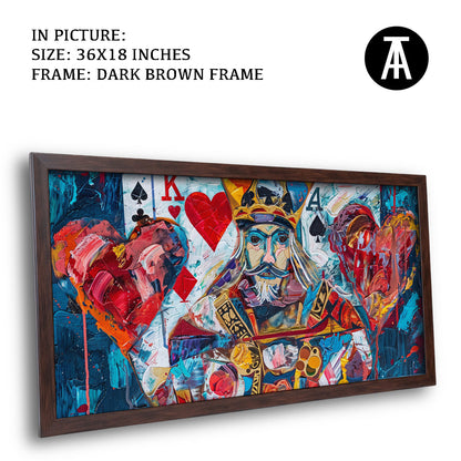 Artwork in Metal Champagne Gold Frame