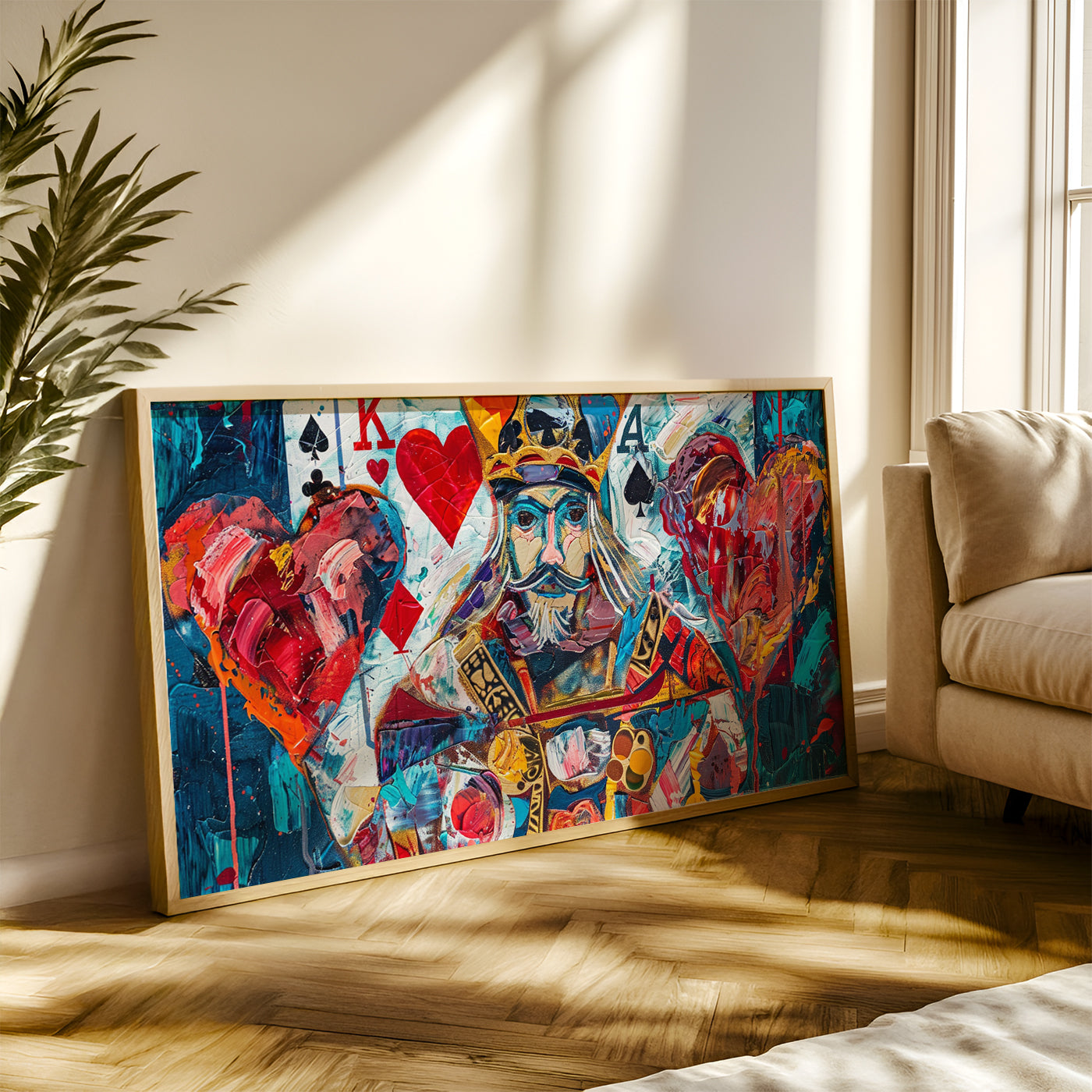 Modern Art Painting in a Lifestyle Setting