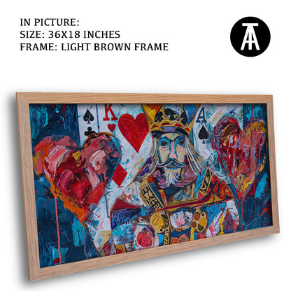 Artwork in Dark Brown Frame