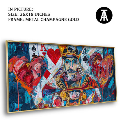 Artwork in Light Brown Frame