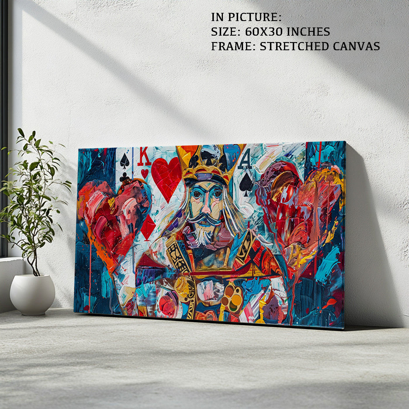 Artwork in Natural Wood Frame