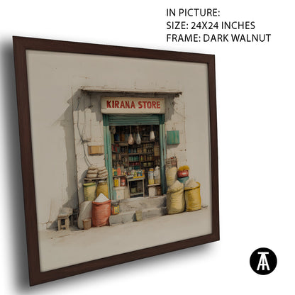 Artwork in Dark Walnut Frame