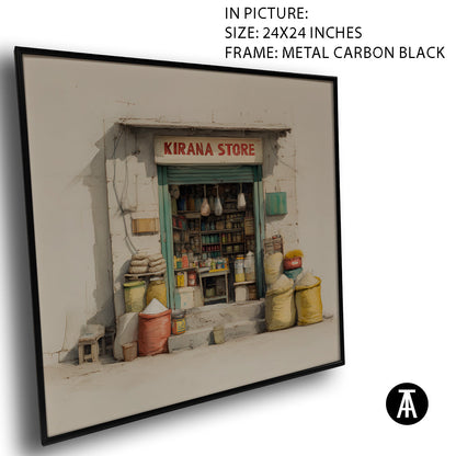 Artwork in Carbon Black Meta Frame