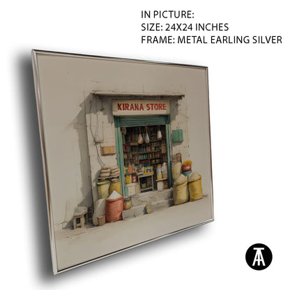 Artwork in Metal Earling Silver Frame