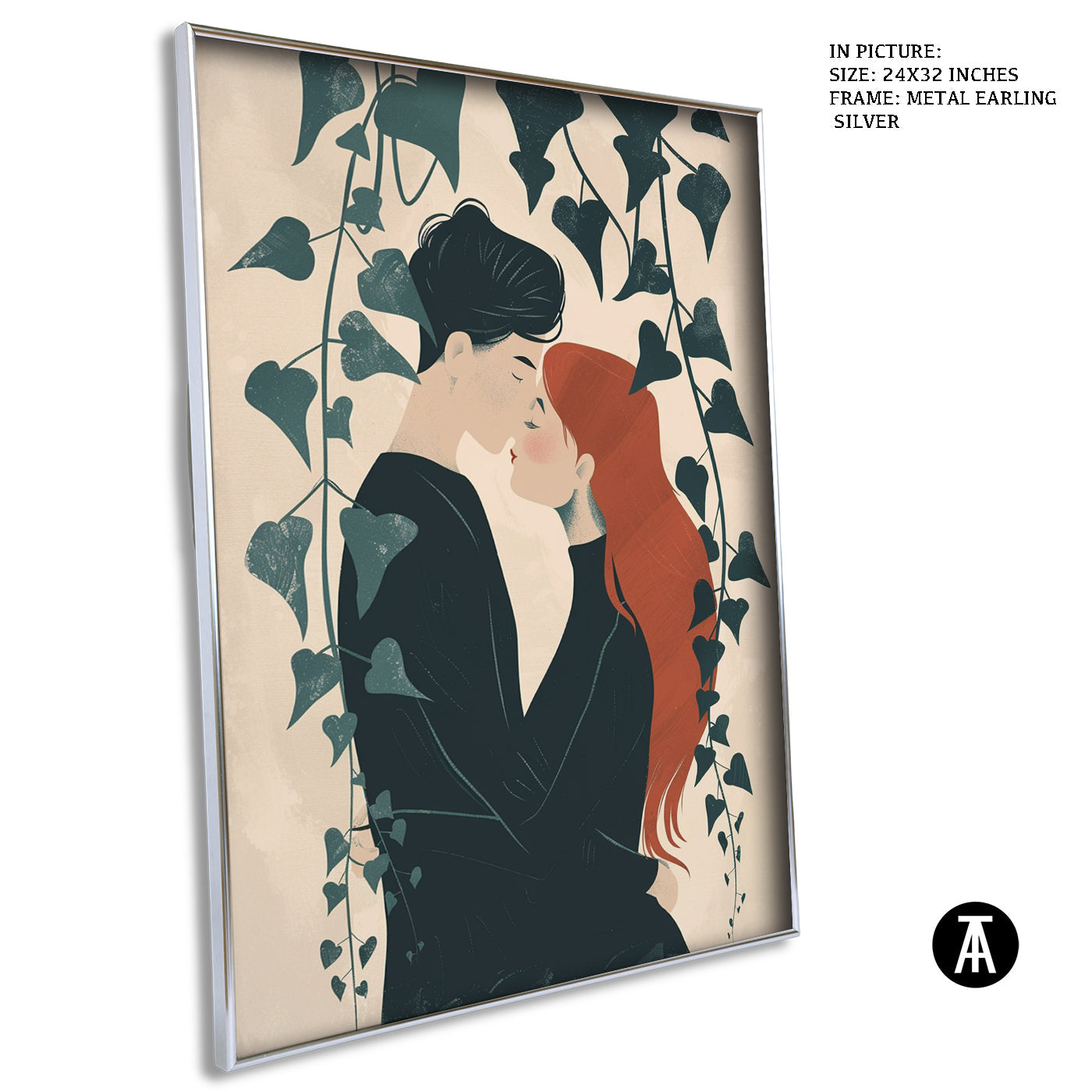 Artwork in Metal Earling Silver Frame
