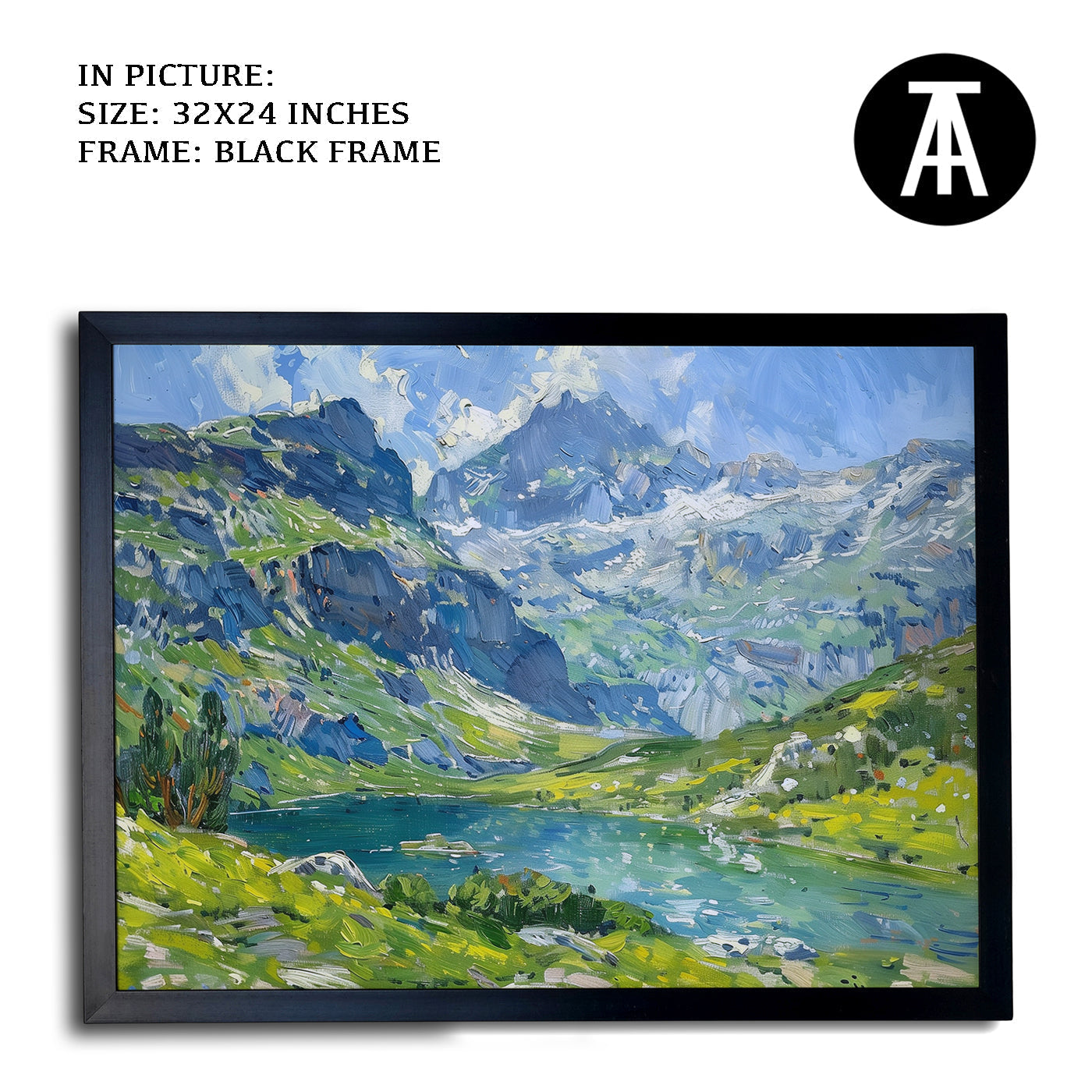 Artwork in Metal Earling Silver Frame