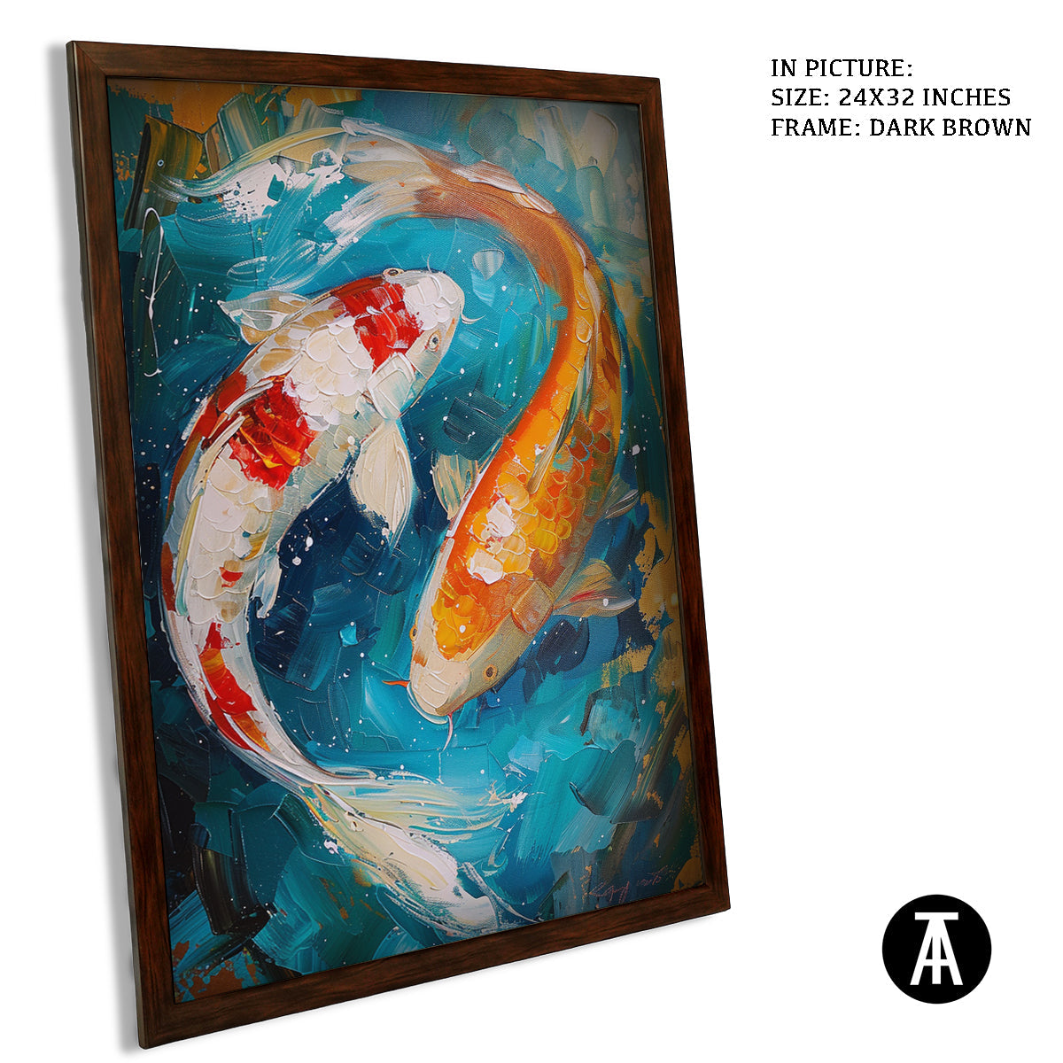 Artwork in Metal Champagne Gold Frame