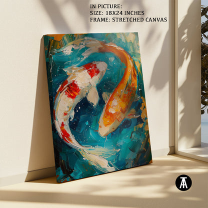 Artwork in Natural Wood Frame