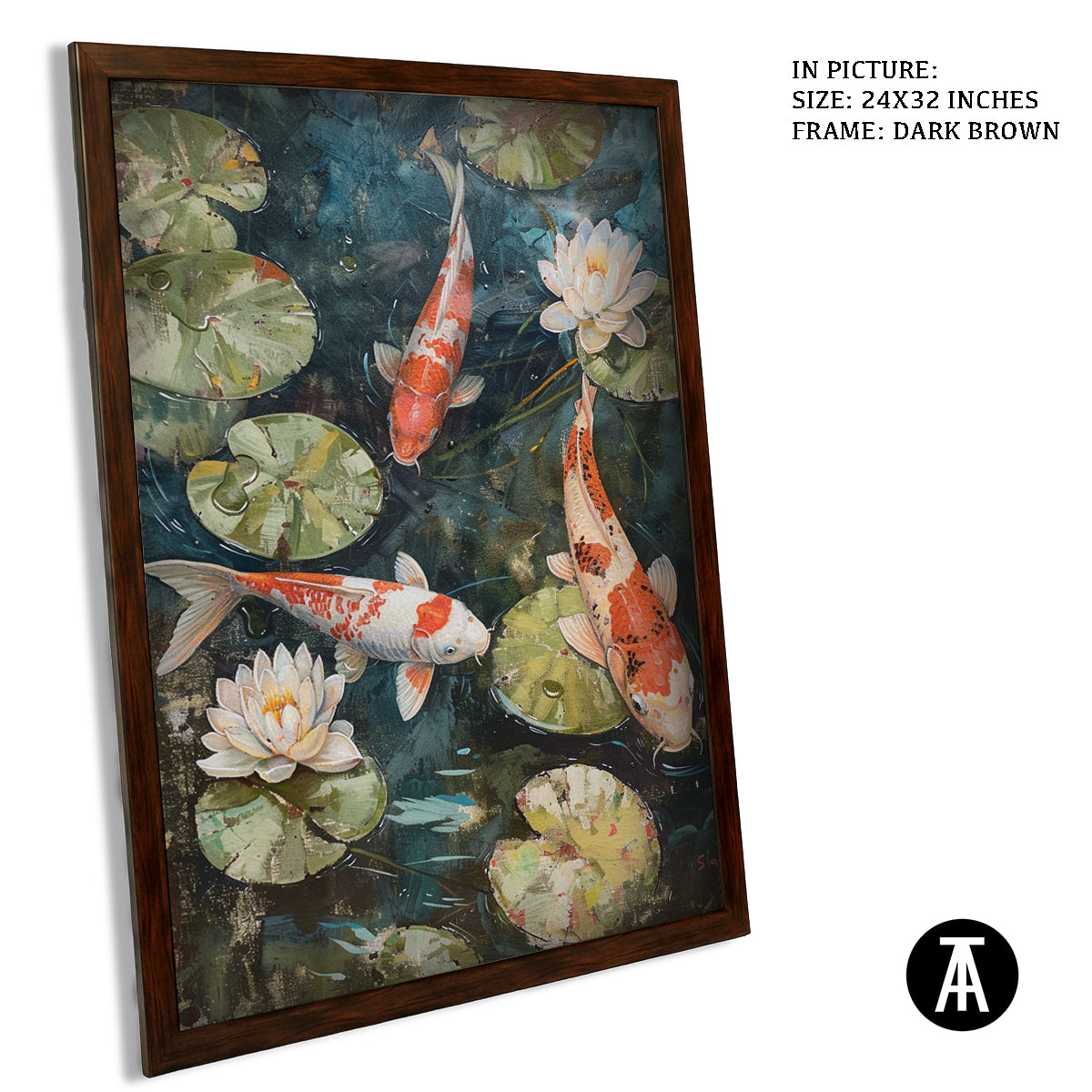 Artwork in Metal Champagne Gold Frame