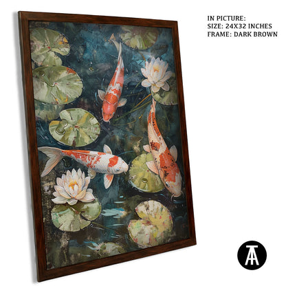 Artwork in Metal Champagne Gold Frame