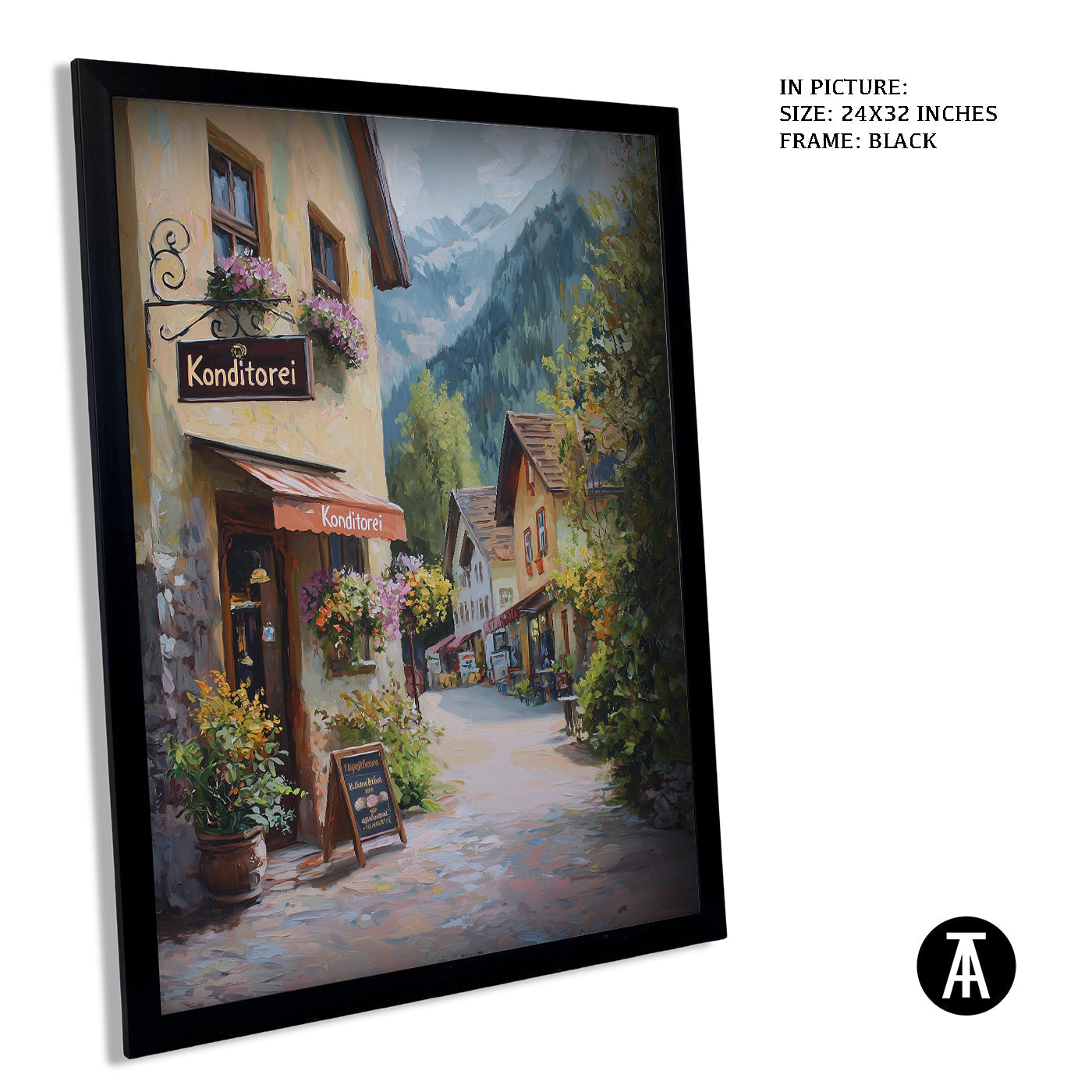 Artwork in Metal Earling Silver Frame