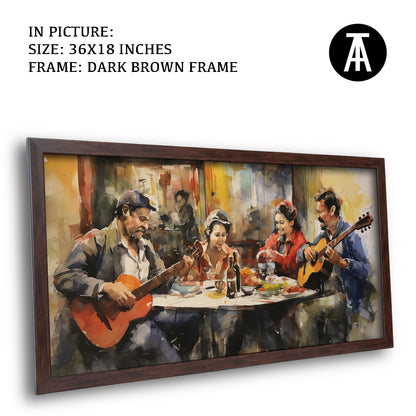 Artwork in Metal Champagne Gold Frame