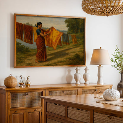 Heritage Indian Painting in a Lifestyle Setting