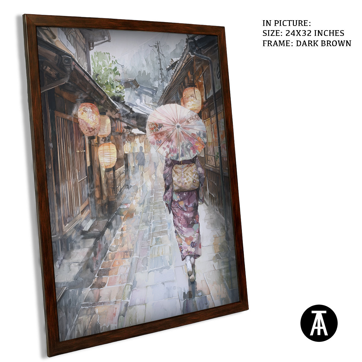 Artwork in Metal Champagne Gold Frame