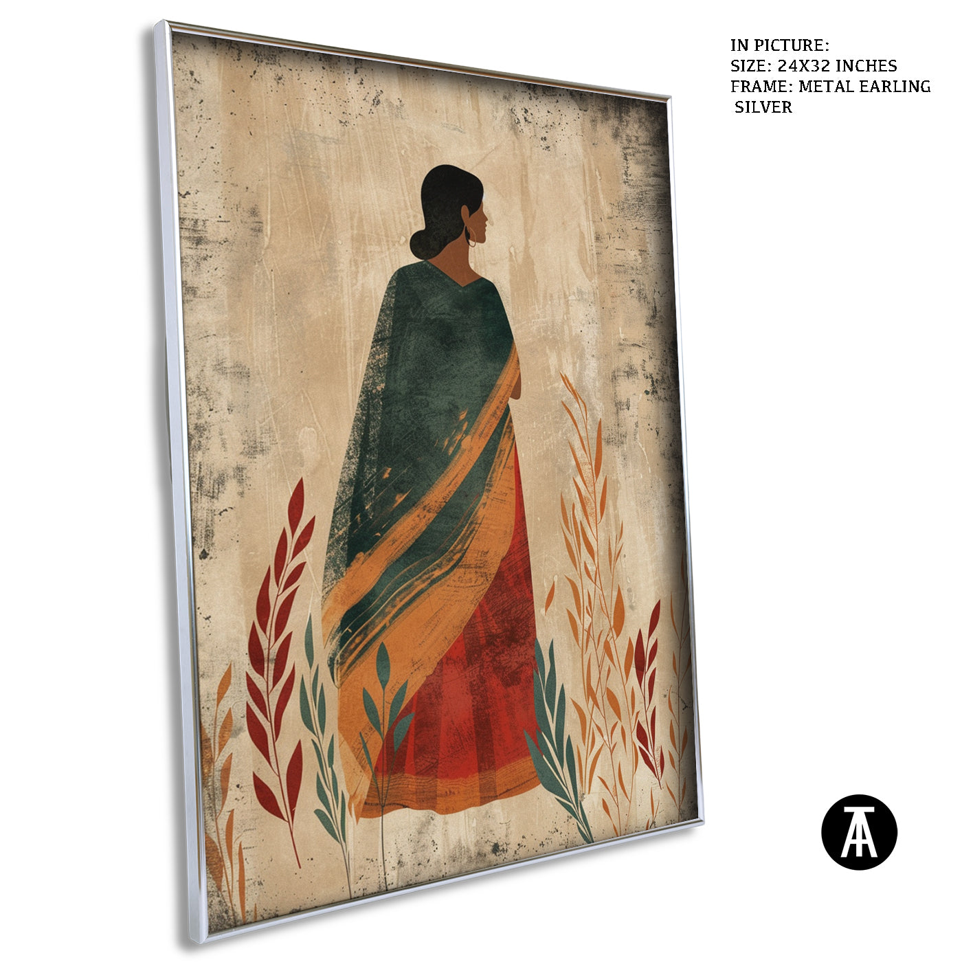 Artwork in Metal Earling Silver Frame