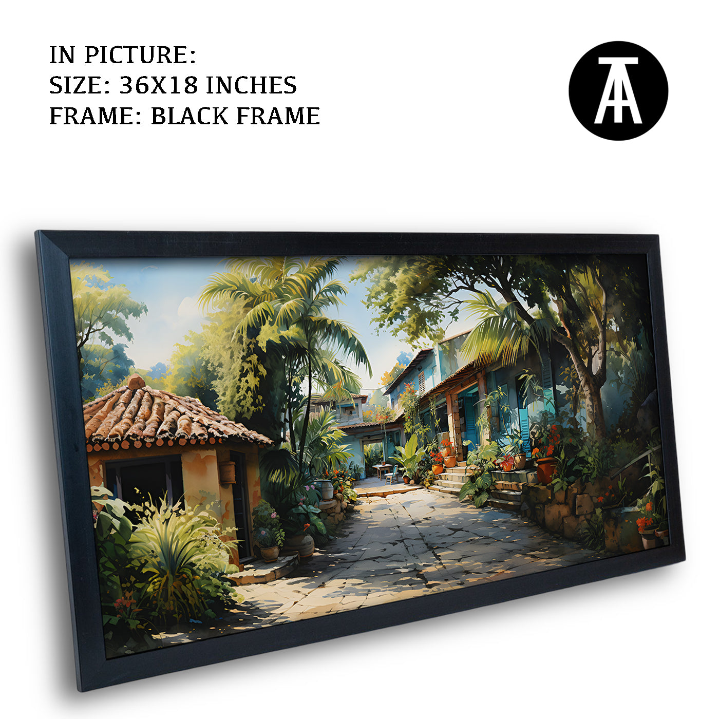 Artwork in Metal Earling Silver Frame