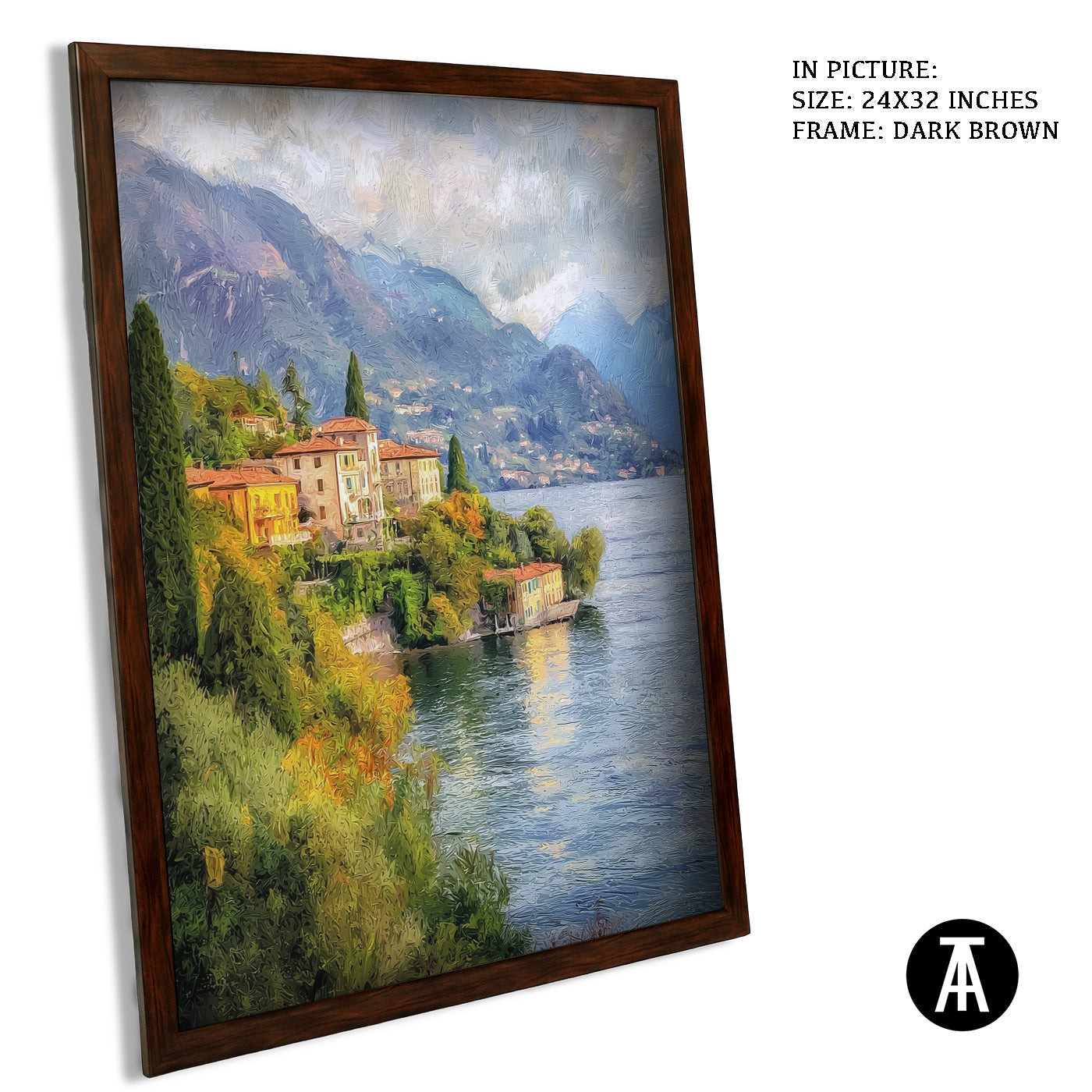 Artwork in Metal Champagne Gold Frame