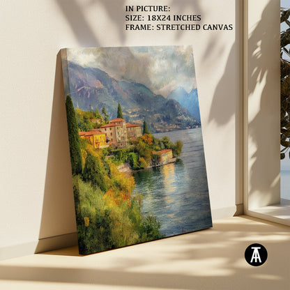 Artwork in Natural Wood Frame