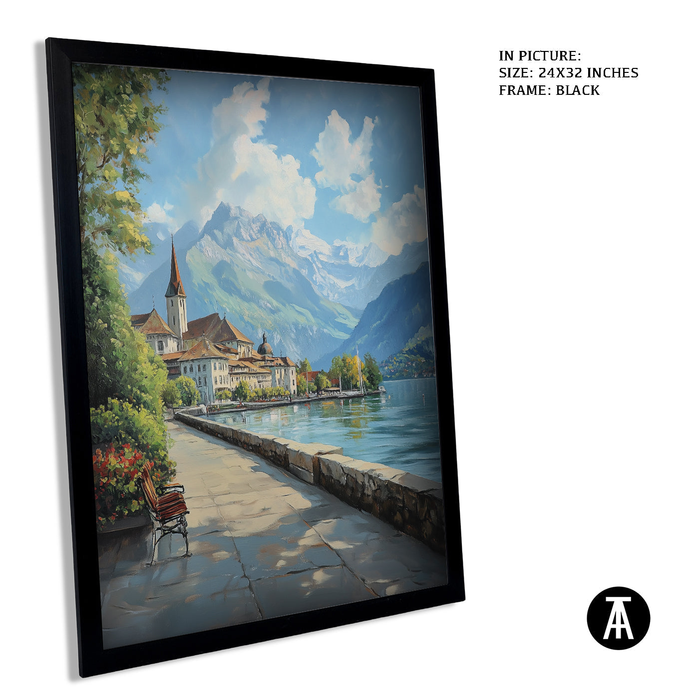 Artwork in Metal Earling Silver Frame