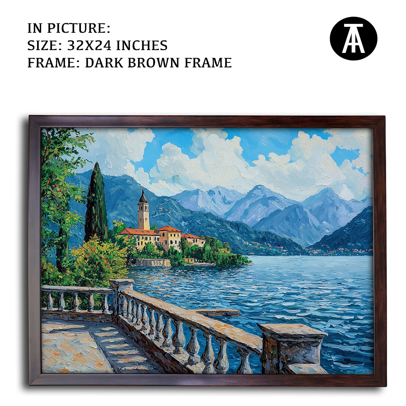 Artwork in Metal Champagne Gold Frame