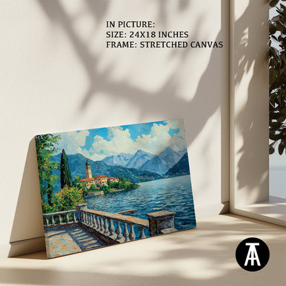 Artwork in Natural Wood Frame