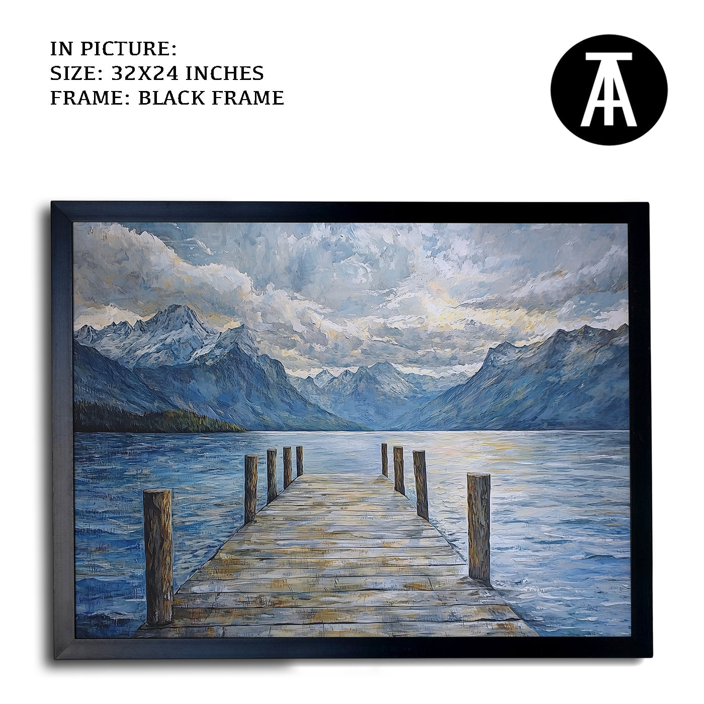 Artwork in Metal Earling Silver Frame