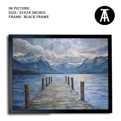 Artwork in Metal Earling Silver Frame