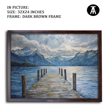 Artwork in Metal Champagne Gold Frame