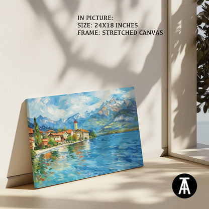 Artwork in Natural Wood Frame