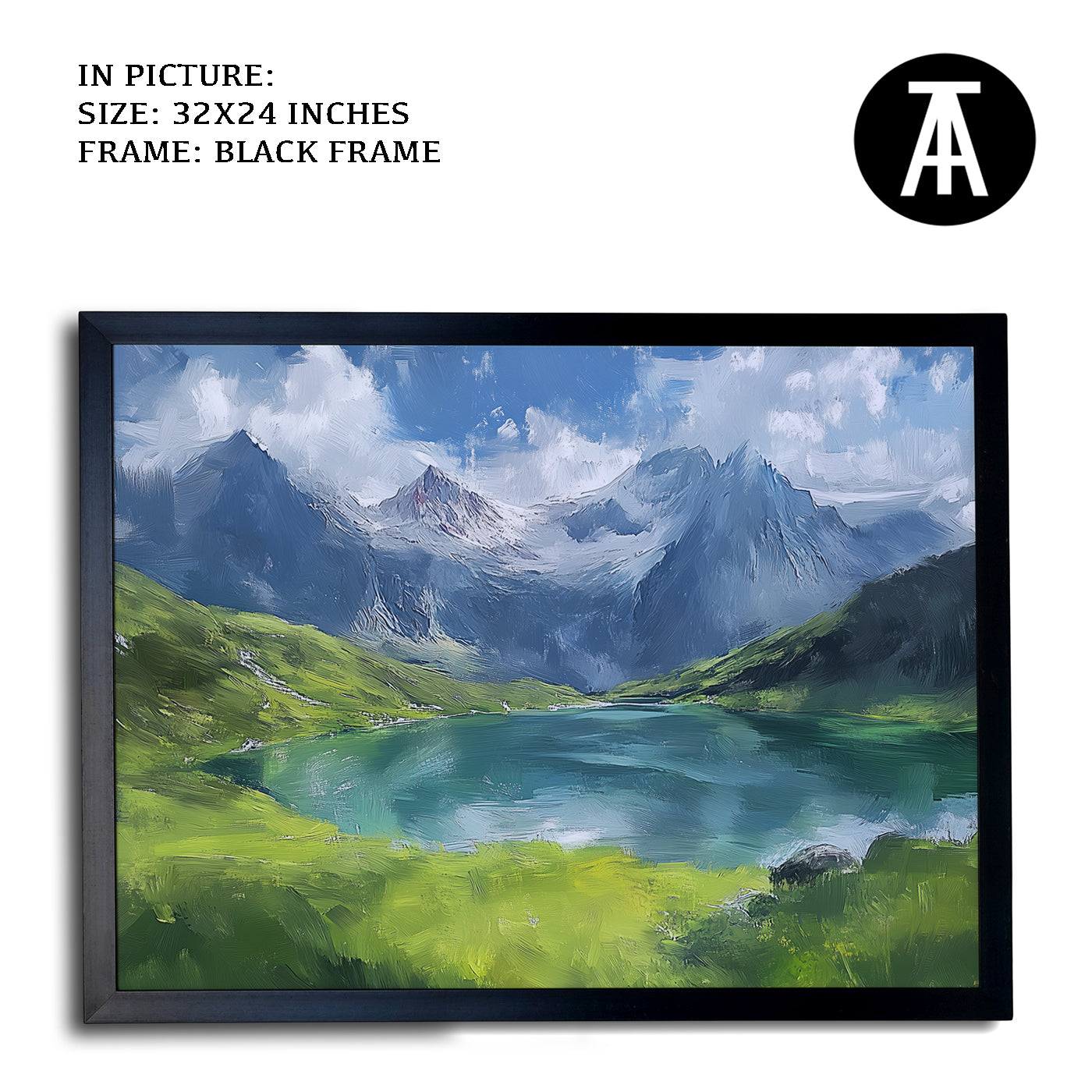 Artwork in Metal Earling Silver Frame