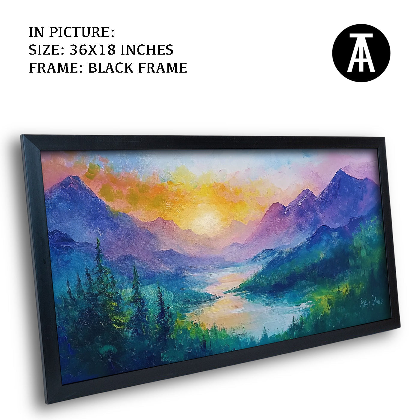 Artwork in Metal Earling Silver Frame