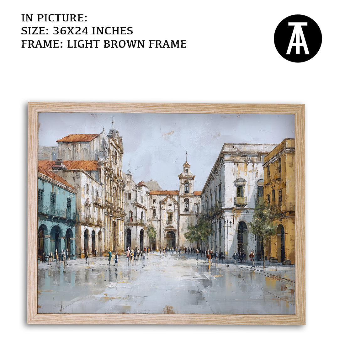 Artwork in Metal Earling Silver Frame