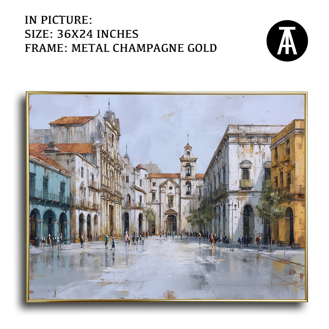 Artwork in Dark Brown Frame