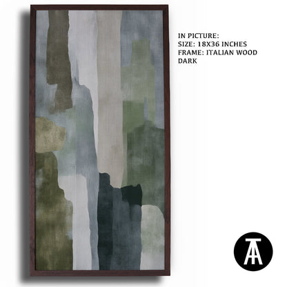 Artwork in Natural Wood Frame