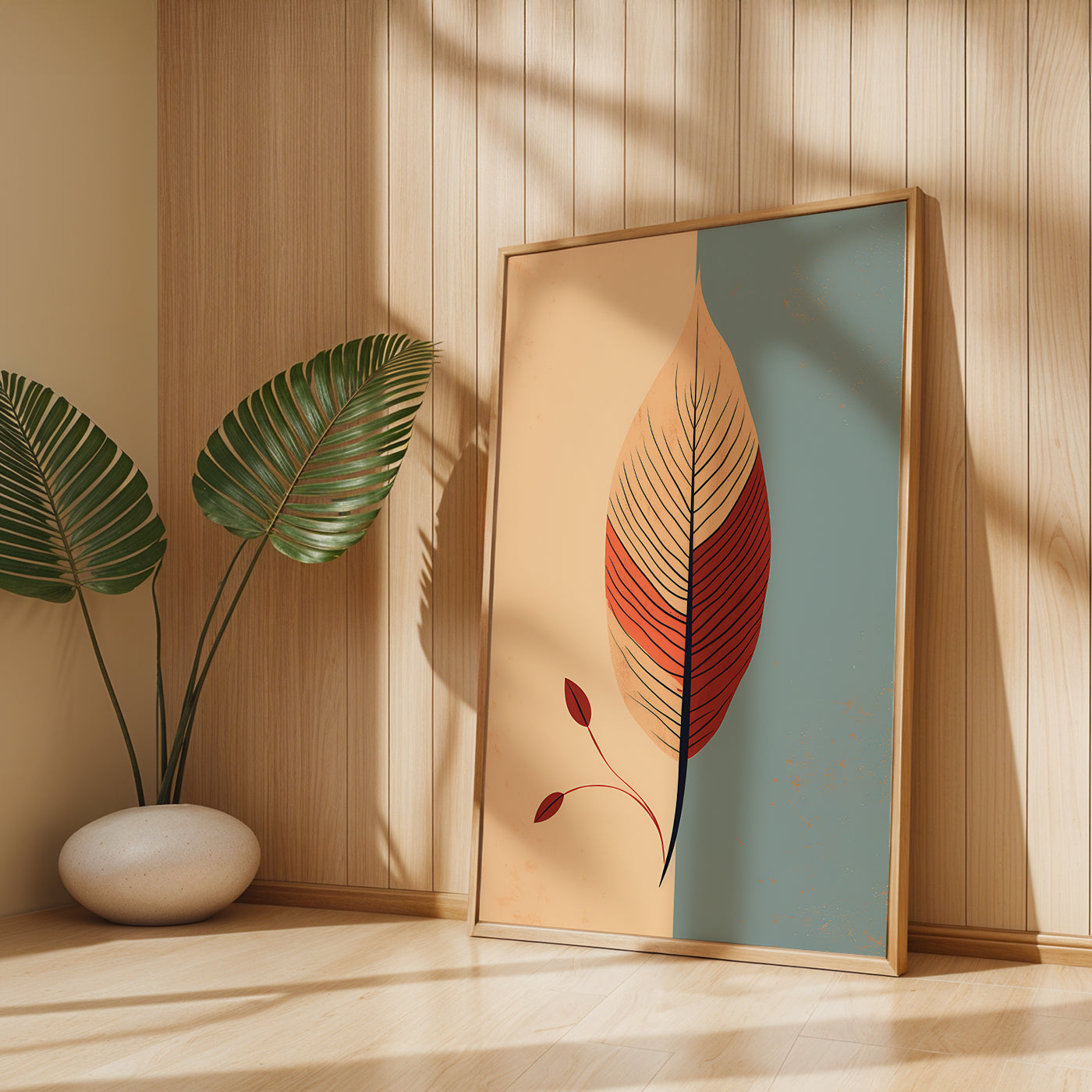 Boho Painting in a Lifestyle Setting