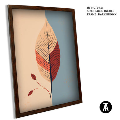 Sample Artwork in Dark Brown Frame