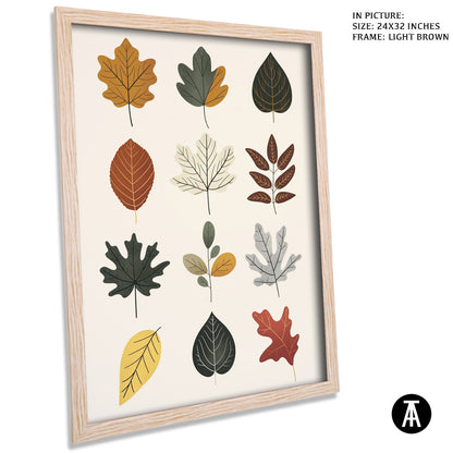 Artwork in Light Brown Frame