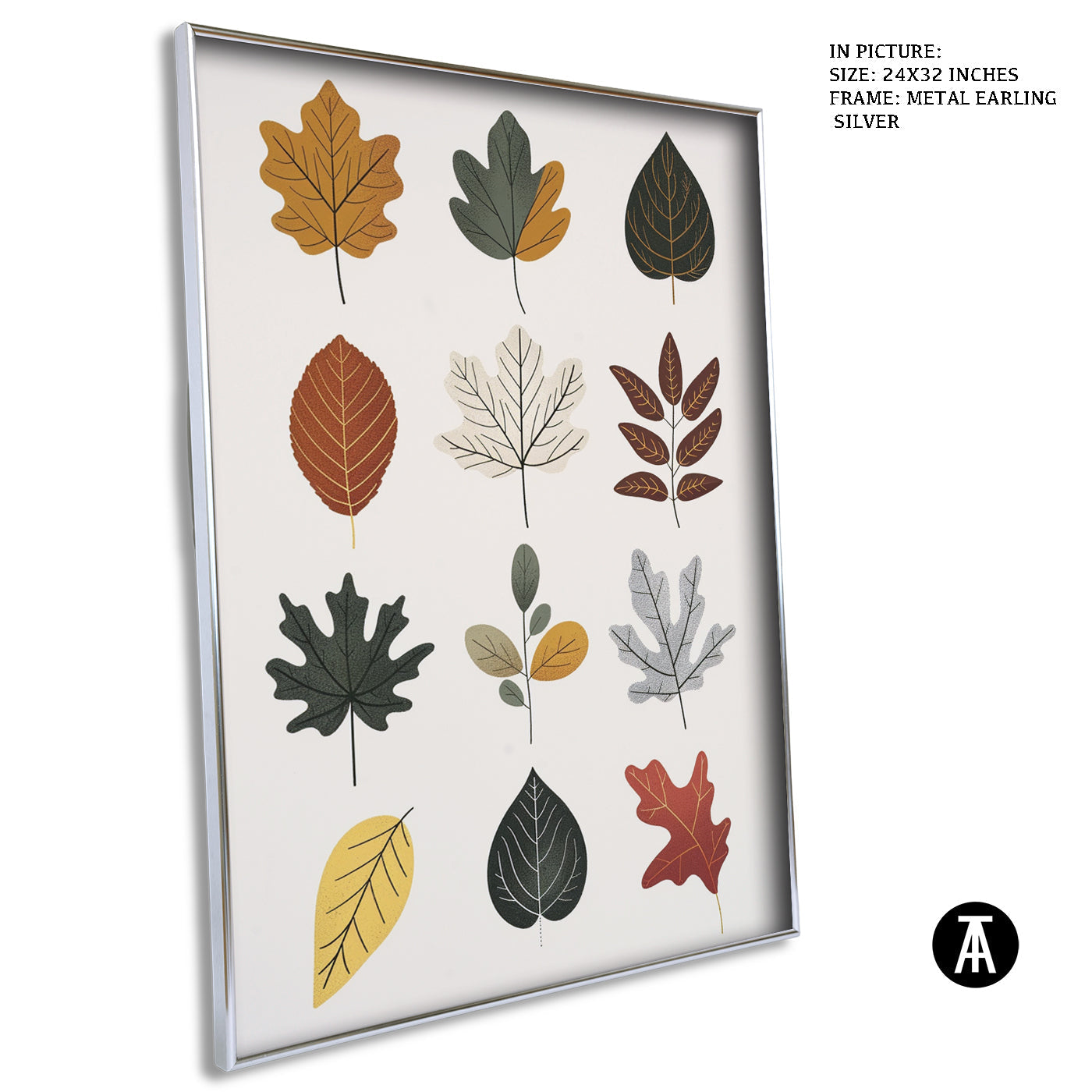 Artwork in Metal Earling Silver Frame