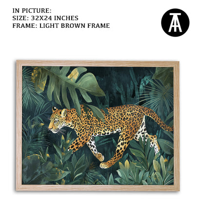 Artwork in Dark Brown Frame