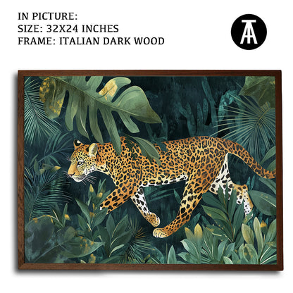 Artwork in Dark Wood Frame