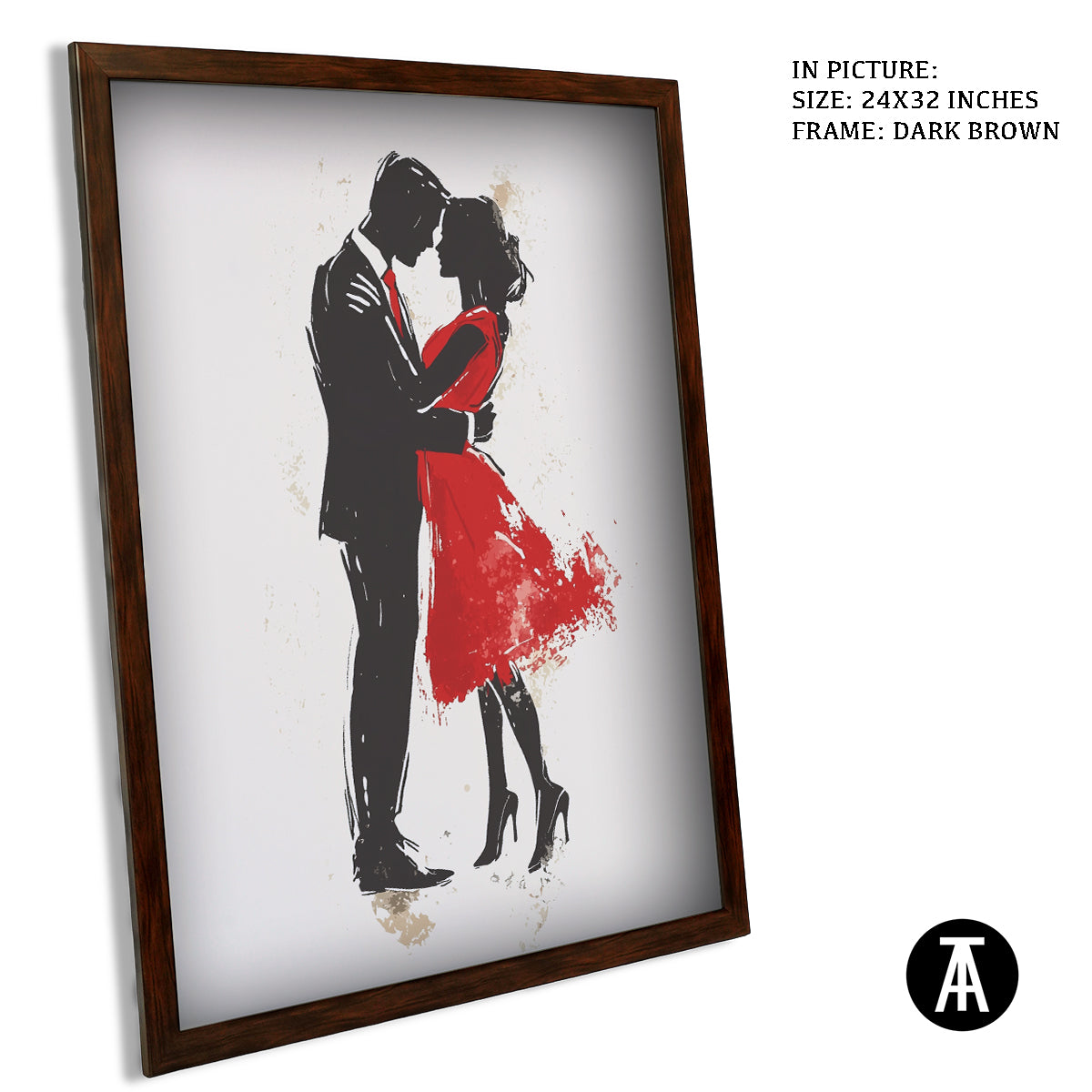 Artwork in Metal Champagne Gold Frame