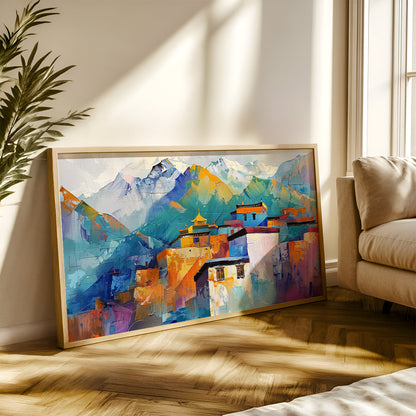Modern Art Painting in a Lifestyle Setting
