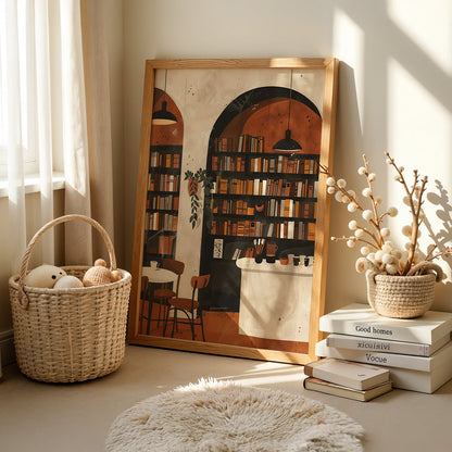 Boho Art Painting in a Lifestyle Setting