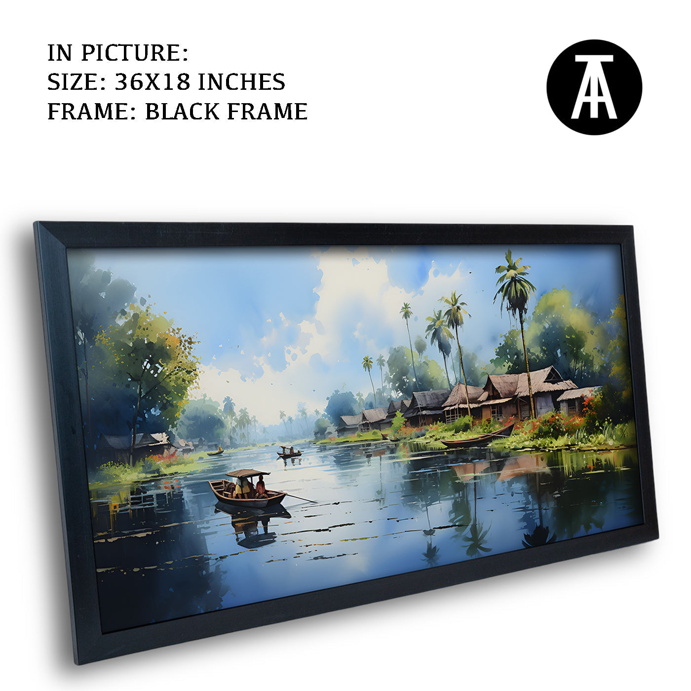 Artwork in Metal Earling Silver Frame
