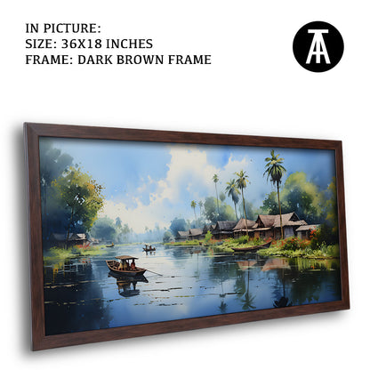 Artwork in Metal Champagne Gold Frame