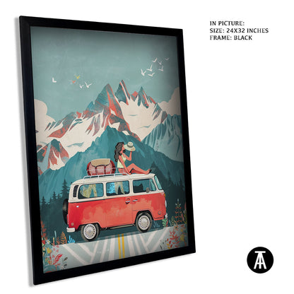 Sample Artwork in Black Frame